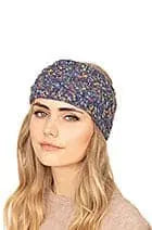 Confetti Cable Knit Headband Mauve Jasper