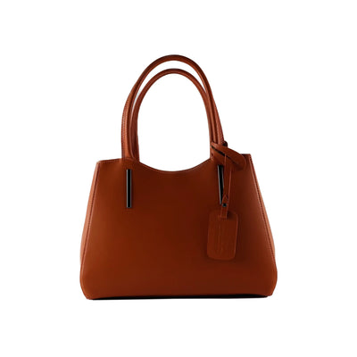 RB1004AM | Handbag in Genuine Leather – Made in Italy with Shoulder Strap Orchid Theia
