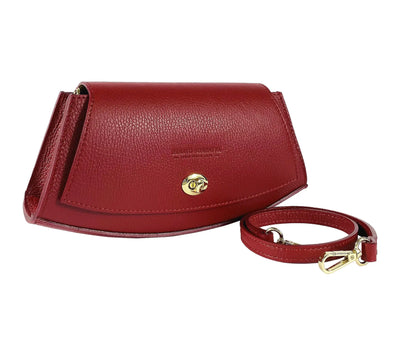 Women’s Shoulder Bag in Genuine Leather Orchid Theia