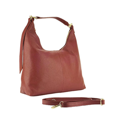 RB1017Q | Women’s Soft Shoulder Bag in Genuine Leather – Made in Italy Orchid Theia