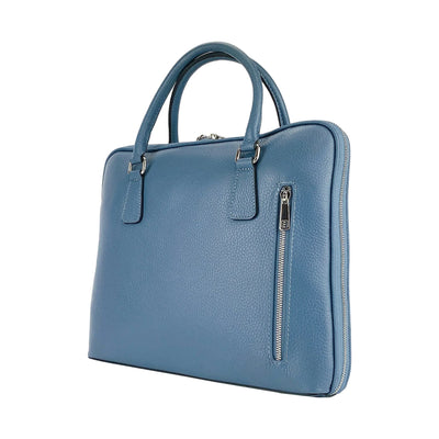 RB1019P |Unisex Business Briefcase in Genuine Leather – Made in Italy Orchid Theia