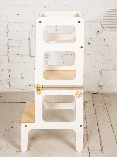 2 in 1 White Kitchen helper/table Lavender Arachne